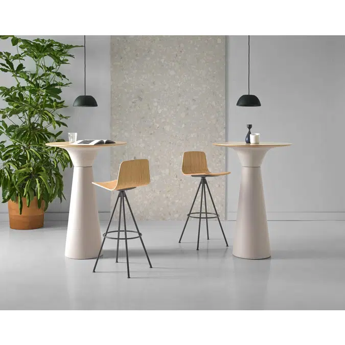 ES10040BA - Runde Tischsäule Ø38cm Barhockerhöhe (Tischplatte nicht mit inbegriffen)