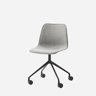 Image for VAR0645 - Chair with 4 spoke aluminum swivel base on casters