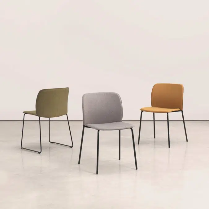 ARX0610 - Chair with 4 leg frame (upholstered seat & back)