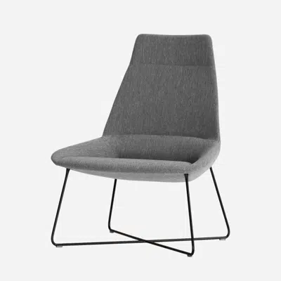 รูปภาพสำหรับ DUN0015 - Lounge chair with high back and rod frame