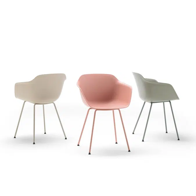 TAI0010 - Armchair with 4 leg frame (polypropylene seat shell)