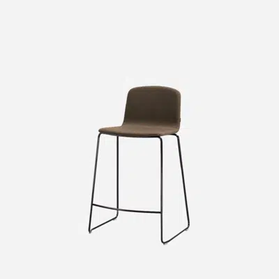 ANN0095 - Medium stool with sled frame (upholstered shell) 이미지