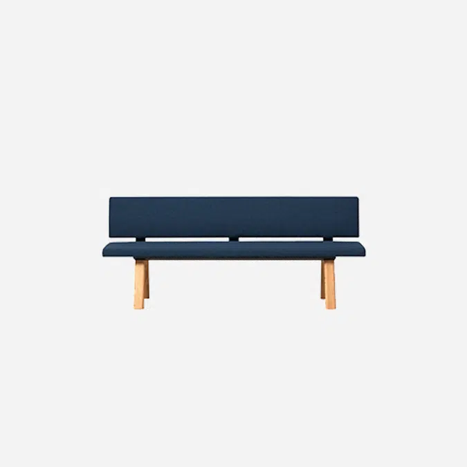 PL70220 - Upholstered seat with backrest for bench L.200cm