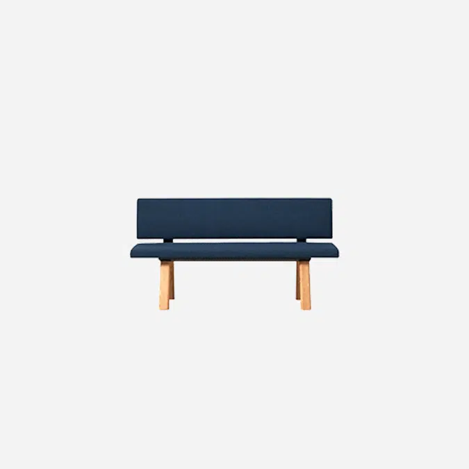 PL70216 - Assise tapissée avec dossier pour banc L.160cm