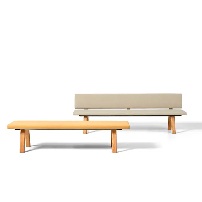 PL70216 - Assise tapissée avec dossier pour banc L.160cm