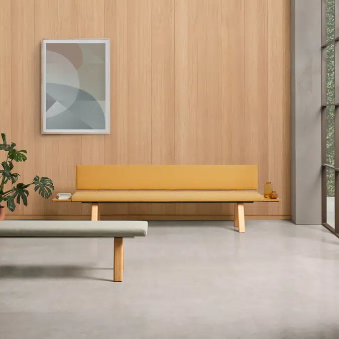 PL70216 - Assise tapissée avec dossier pour banc L.160cm