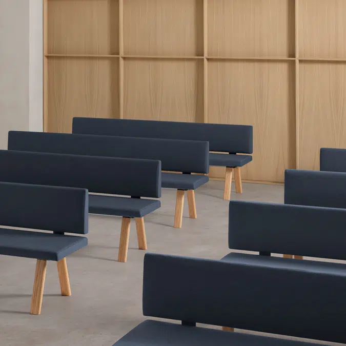 PL70216 - Assise tapissée avec dossier pour banc L.160cm