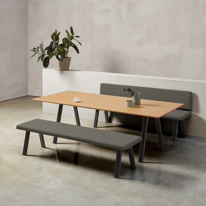 PL70216 - Assise tapissée avec dossier pour banc L.160cm