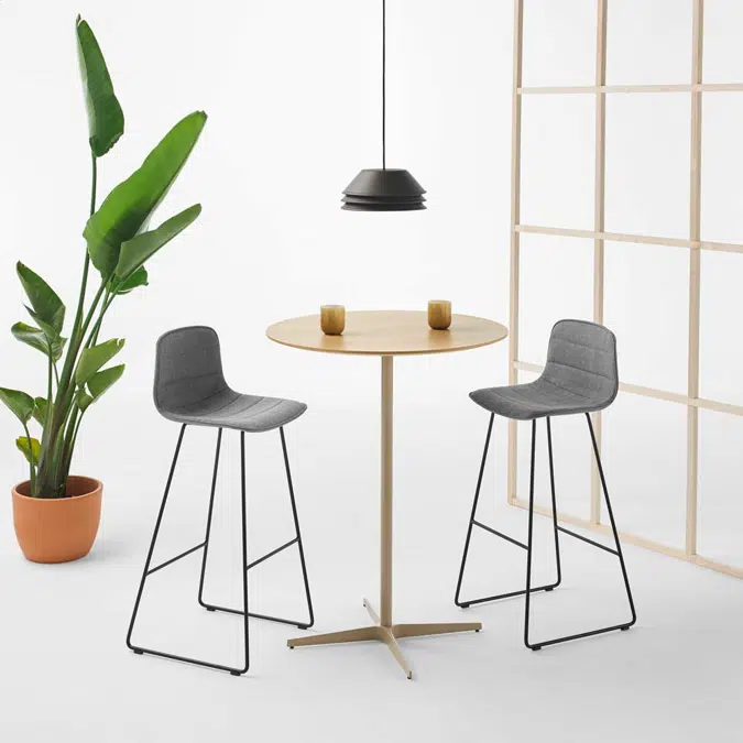 VAR0665 - High stool with sled frame