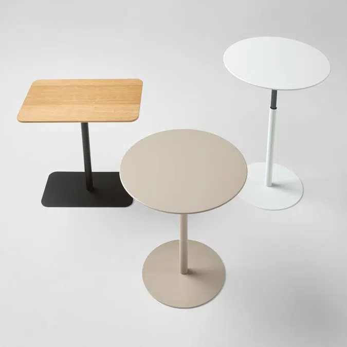 NUM0060 - Side table with adjustable height (diameter 60cm)