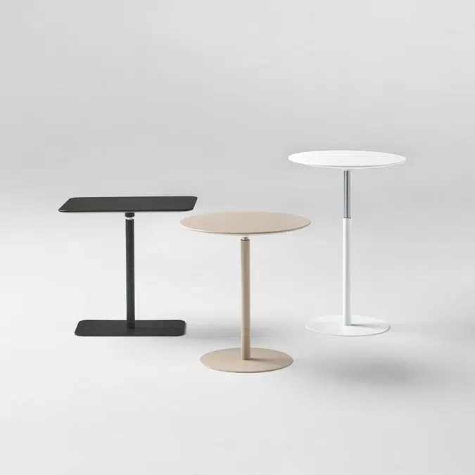 NUM0060 - Side table with adjustable height (diameter 60cm)