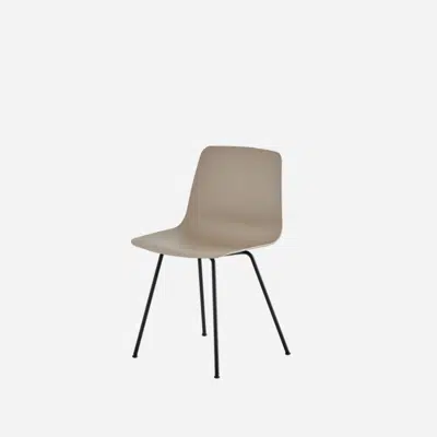 imagem para VXL0015 - Chair with 4 leg frame (non stackable) (plastic mono-shell)