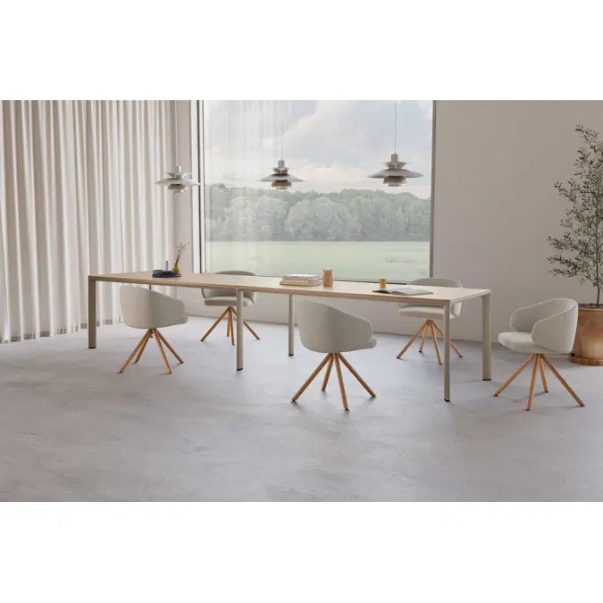 LAMXXXX_REC2 - Sectional tables with 2 tabletops height 75 / 90 / 105 cm