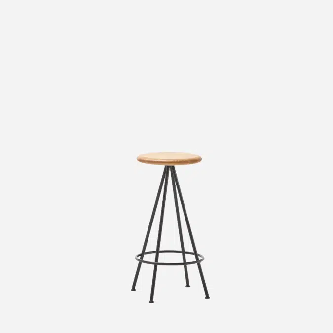 SUN0130 - Stool H.62cm (wooden seat)