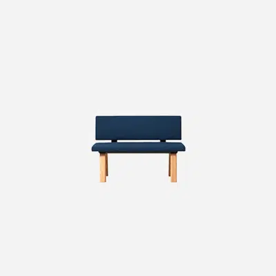 Image for PL70212 - Upholstered seat with backrest for bench L.120cm