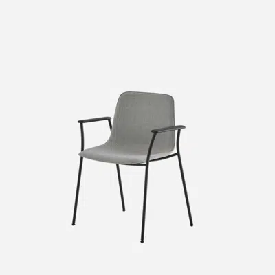 VXL0645 - Armchair with 4 leg frame (non stackable) (upholstered mono-shell) için görüntü