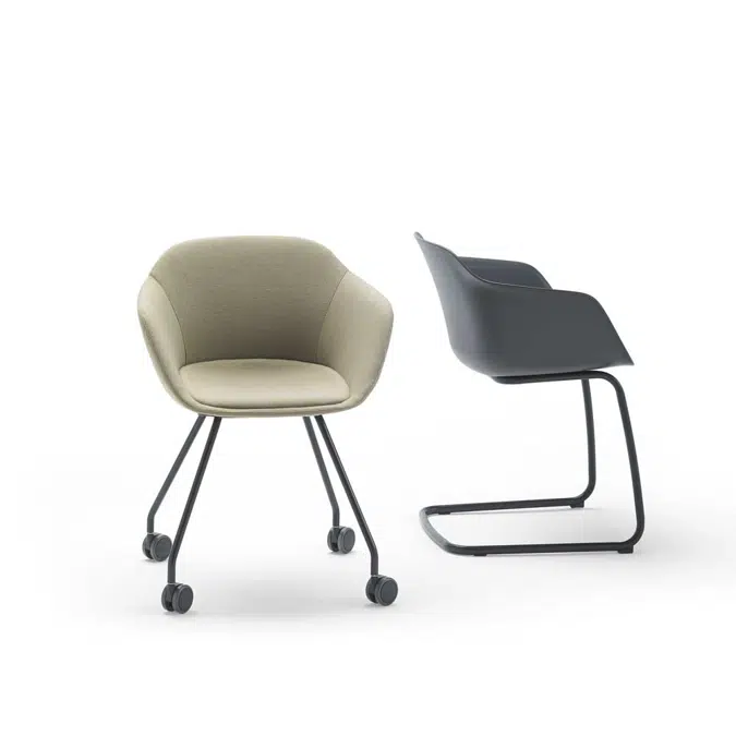 TAI0050 - Armchair with cantilever base (polypropylene seat shell)