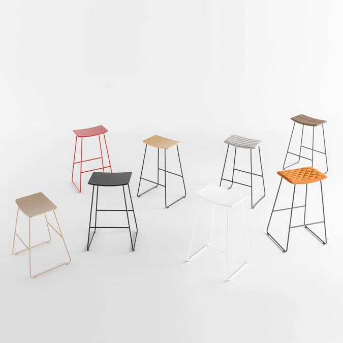 TAO0020 - Stool H.75cm (upholstered seat)