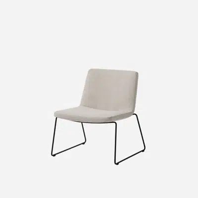 Image for XAI0010 - Lounge armchair with low backrest and sled frame (standard upholstery)