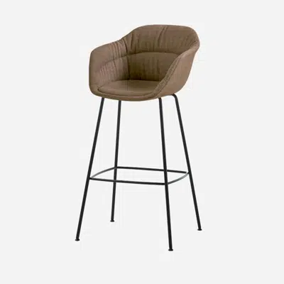 bild för TAI0885 - High armchair with 4 leg frame (soft upholstered seat shell)