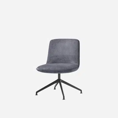 Image for KOR0240 - Chair with low back (4 spoke aluminum swivel base)