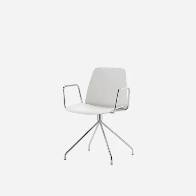 bilde for UNN0060 - Armchair with 4 spoke steel swivel base