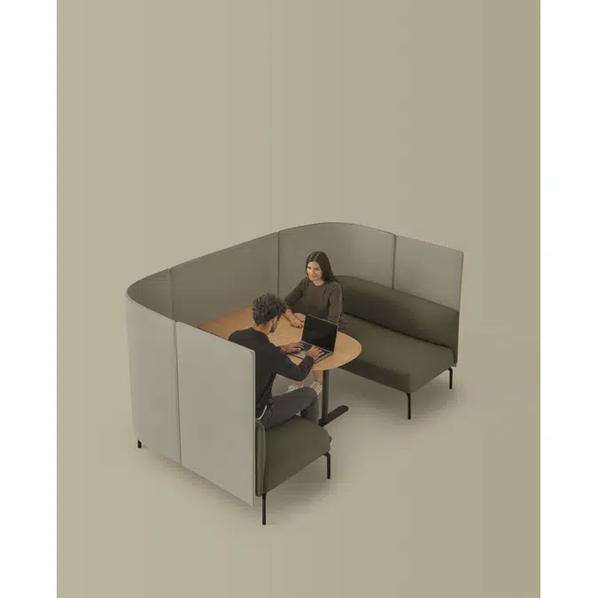 KER0610 - Meeting table L.130cm for 4 position room