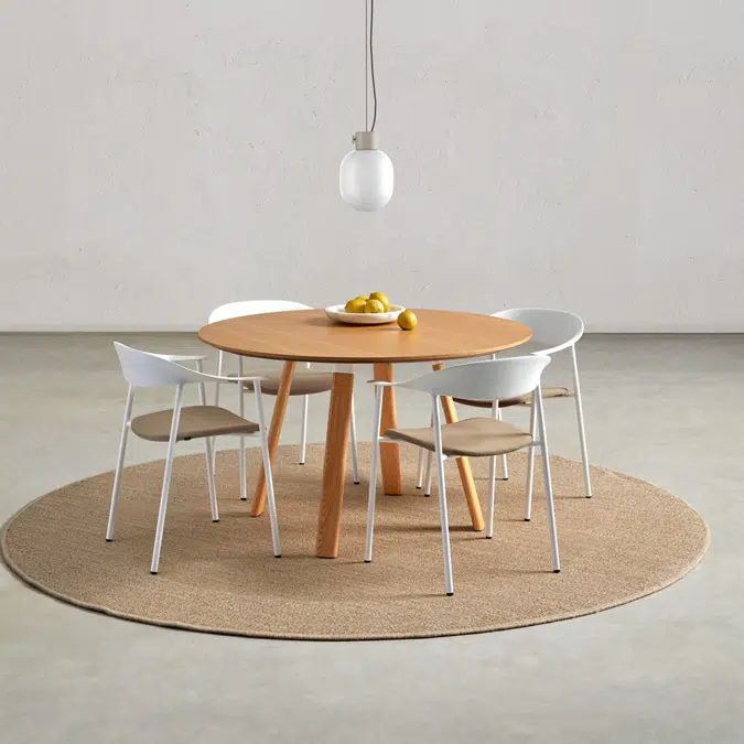 PL503XX - Round tabletops + aluminum structural frames