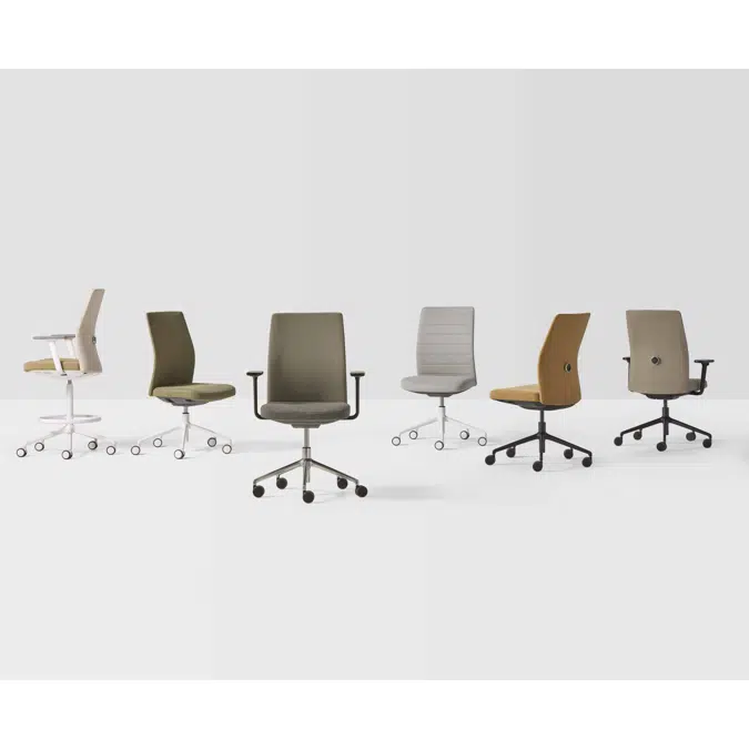 ESI0010 - Task chair with synchro mechanism and mesh backrest (white version)