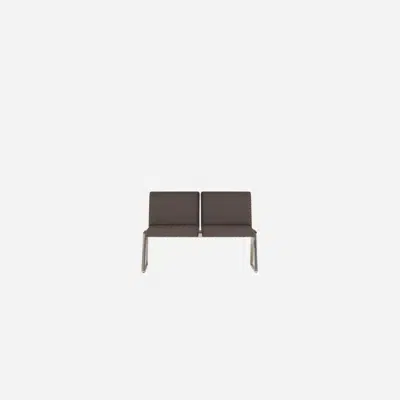 Image for LIN0720 - 2 seater bench with fully upholstered mono-shells