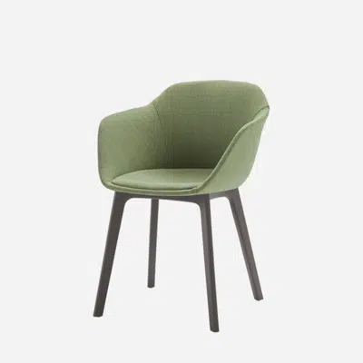 изображение для TAI0630 - Armchair with plastic 4 leg frame (plain upholstered seat shell)