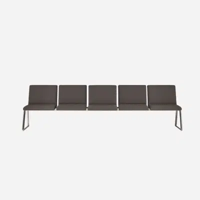 Image for LIN0750 - 5 seater bench with fully upholstered mono-shells