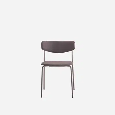 LEA0610 - Chair with upholstered seat and back图像