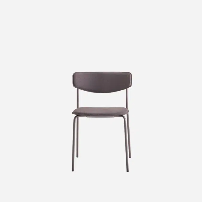 LEA0610 - Chair with upholstered seat and back