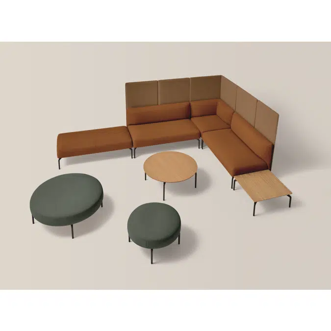 KER0540 - Square coffee table 90x90cm with height 35cm