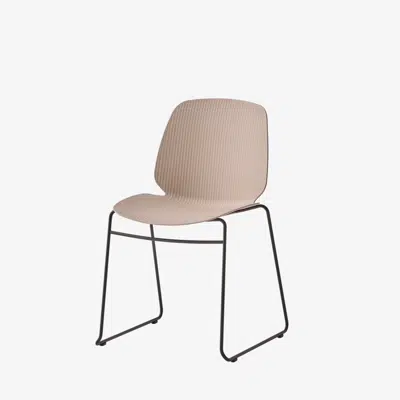 OSW0020 - Highly stackable chair with sled frame图像