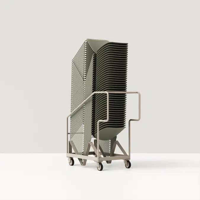 OSW0020 - Highly stackable chair with sled frame