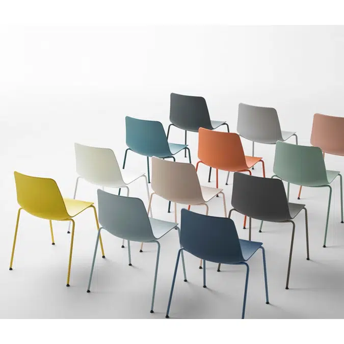 VAR0010 - Chair with 4 leg frame (stackable)