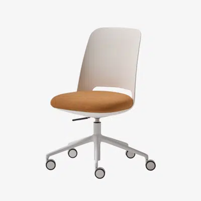 Image for ORU0010 - Swivel chair with 5 spoke base on casters + gas lift