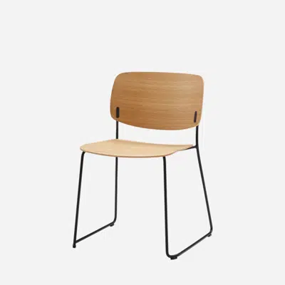 kuva kohteelle ARY0420 - Chair with sled frame (wooden seat & back)