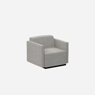 Image for PAU1210TA - Armchair W.80cm with upholstered arms