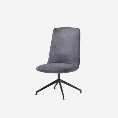Image for KOR0140 - Chair with medium back (4 spoke aluminum swivel base)