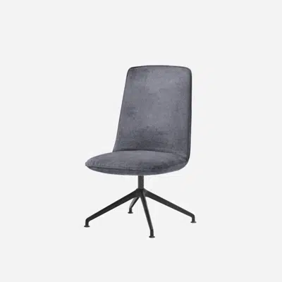 изображение для KOR0140 - Chair with medium back (4 spoke aluminum swivel base)