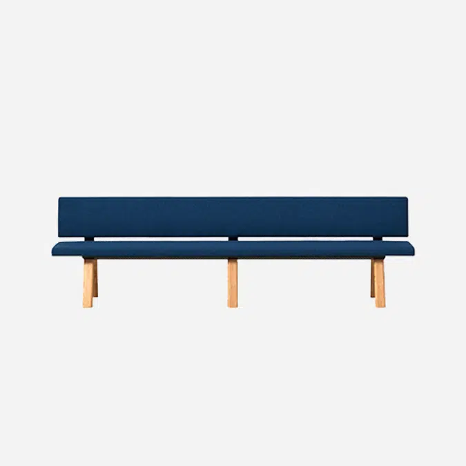 PL70228 - Upholstered seat with backrest for bench L.280cm