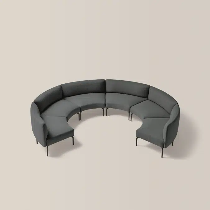 KER0130 - One seater concave/convex module 45º