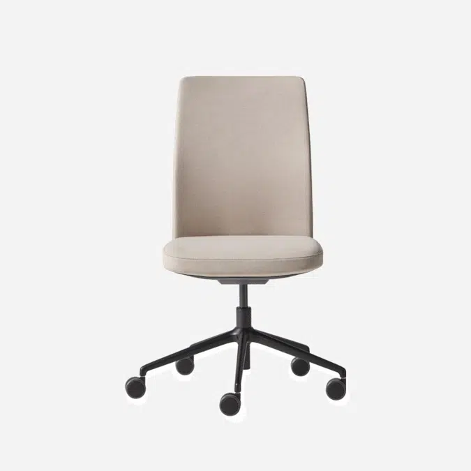 ESI0060 - Task chair with synchro mechanism and upholstered backrest (black version)