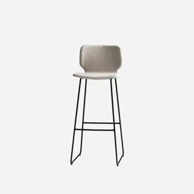afbeelding voor NIM0175 - High stool with sled frame (upholstered shell)