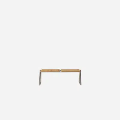 Image for LIN0420 - 2 seater bench with wooden seats