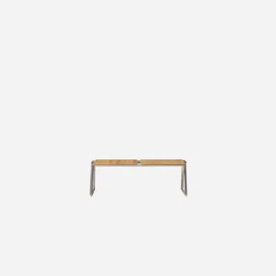 LIN0420 - 2 seater bench with wooden seats图像