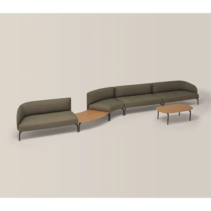 KERN - Ovaler Couchtisch 110x60cm mit Höhe 35cm